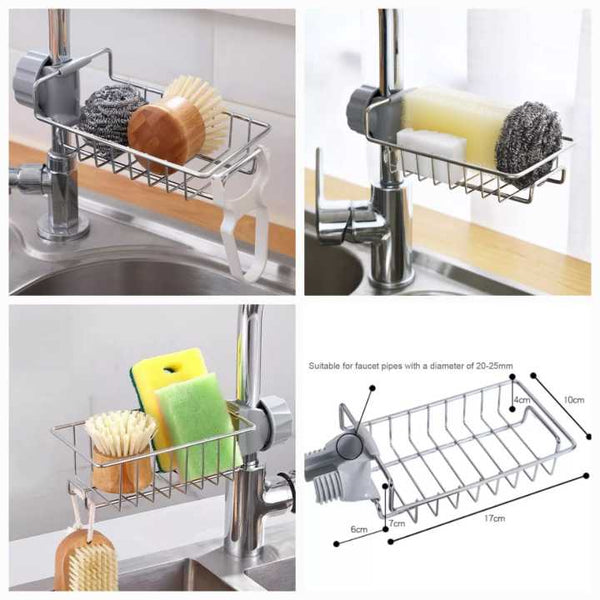 Sponge Holder, Stainless Steel Sink