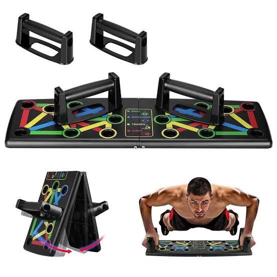 Foldable power push up board 9 in 1 home workout